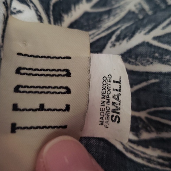 Teddi Vintage Floral Midi Dress Small Black Tan Sleeveless Tropical Hawaiian 90s - Picture 11 of 12